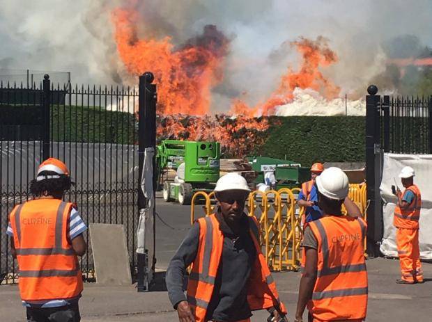 Fire brigade called to blaze at Wimbledon