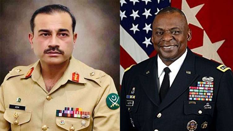 Us Secretary Of Defense Phones Coas Gen Asim Munir