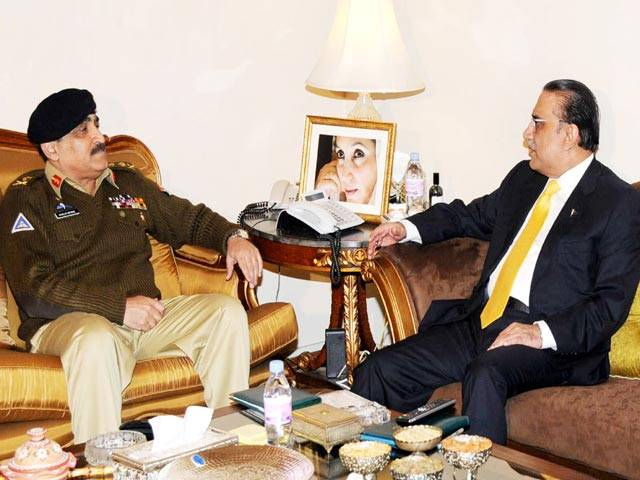 Chairman Joint Chiefs calls on President Zardari