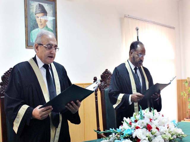 Justice Riaz Ahmad Khan takes oath as Acting CJ IHC