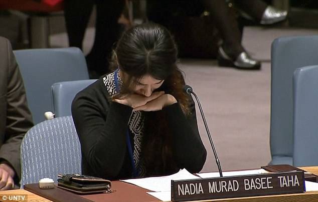 Yazidi woman held as sex slave implores world leaders to wipe out ISIS at UN