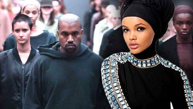 Kanye West puts hijab  wearing  model  on catwalk