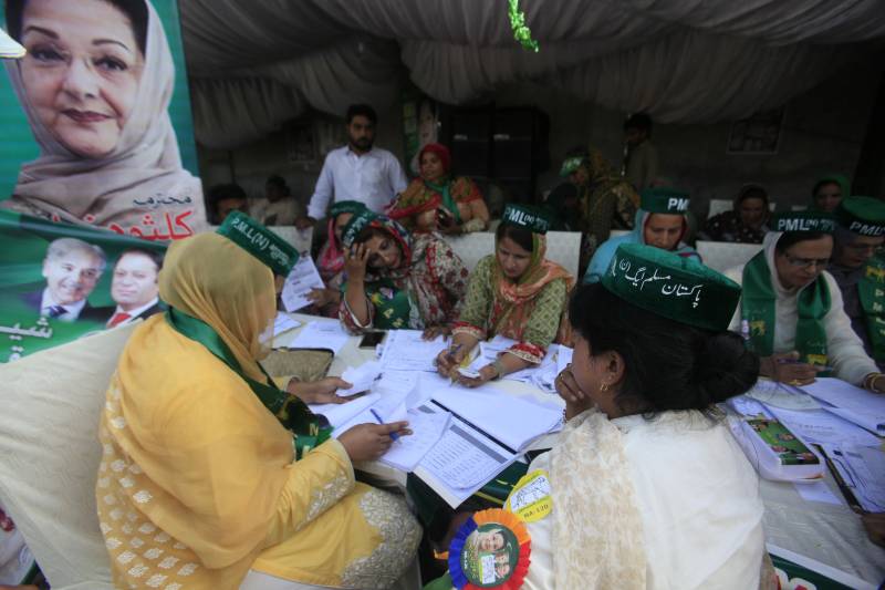 Low voter turnout, an expected 2nd runner-up mark NA-120 by-polls