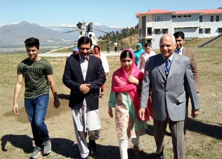 Malala visits her ancestral home in Swat