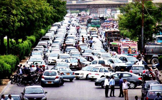 Larkana Traffic Jam