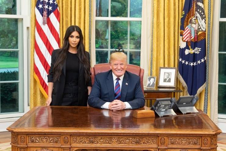 Kim Kardashian meets Donald Trump