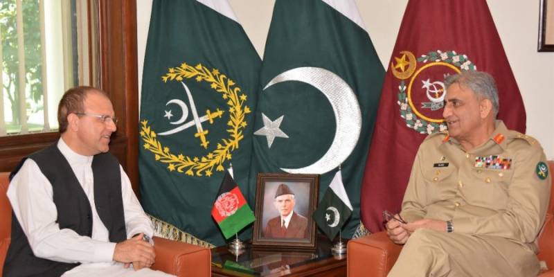 COAS meets Afghan Ambassador Dr.Omar Zakhilwa at GHQ