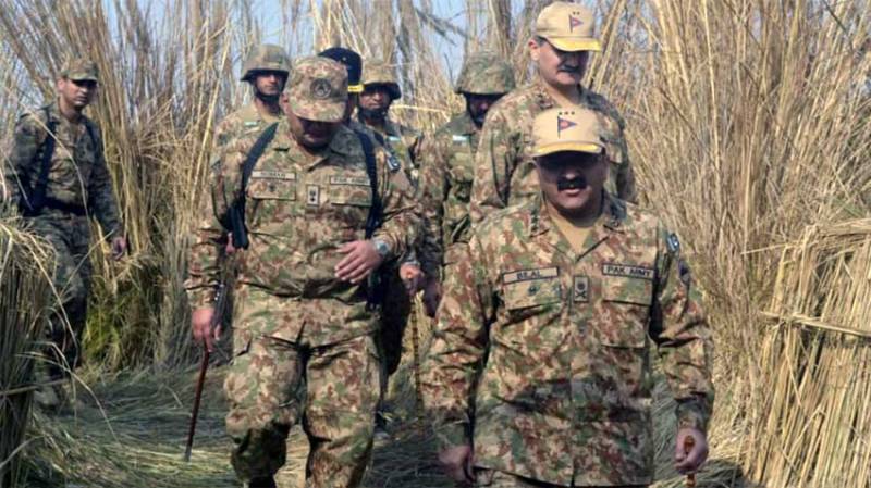 Commander Rwp Corps visits exercise area in Jhelum Division