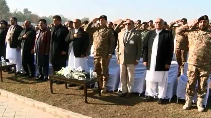 Ceremony to pay tribute to martyrs, ghazis of APS held in Peshawar