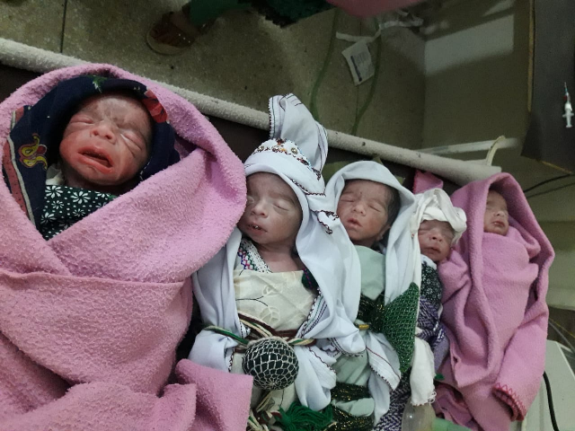 Woman gives birth to quintuplets in Sargodha