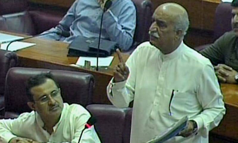 Khursheed Shah criticizes govt in National Assembly session 