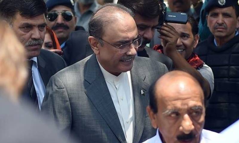 NAB presents Zardari before AC in Park Lane case 