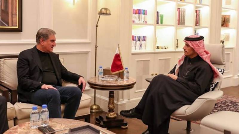 Shah Mehmood Qureshi meets Qatar FM, stresses resolution of ME situation 