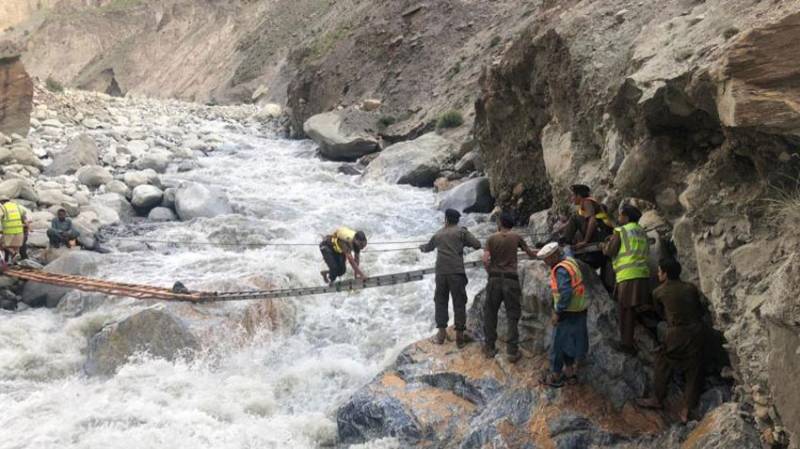 Relief activists underway in flash flood affected areas of Chitral 