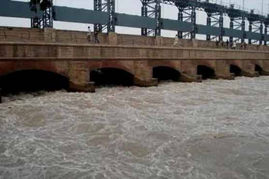 River Chenab in high flood near Sialkot