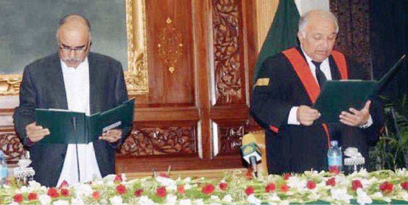 Justice Qaiser Rashid takes oath as chief justice PHC 