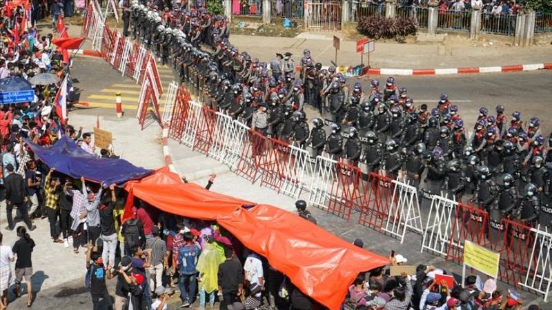 At least 3 civilians killed in Myanmar protest