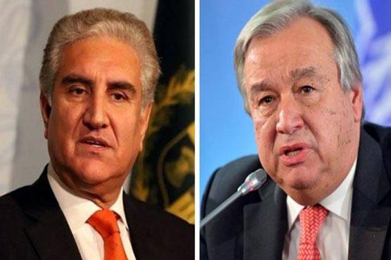 FM Qureshi, UN chief discuss issues of mutual interest