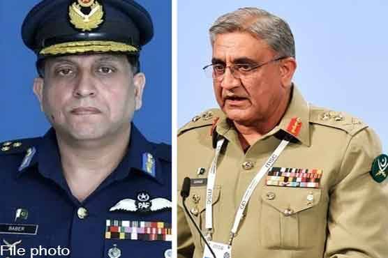 COAS Bajwa calls on newly appointed Air Chief Zaheer Ahmad