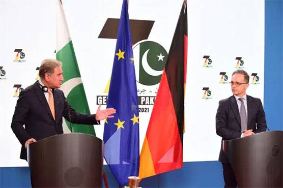 FM Qureshi holds delegation level talks with German counterpart 