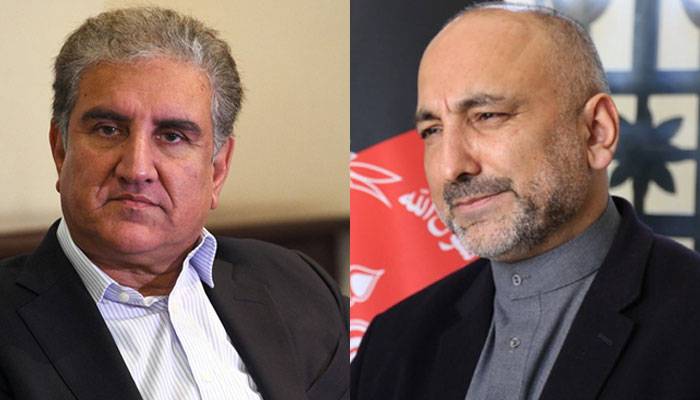 FM Qureshi discusses Afghan peace process with Afghan counterpart 