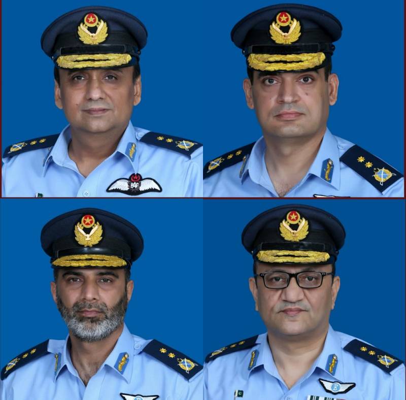 4 PAF officers promoted to the rank of Air Vice Marshal