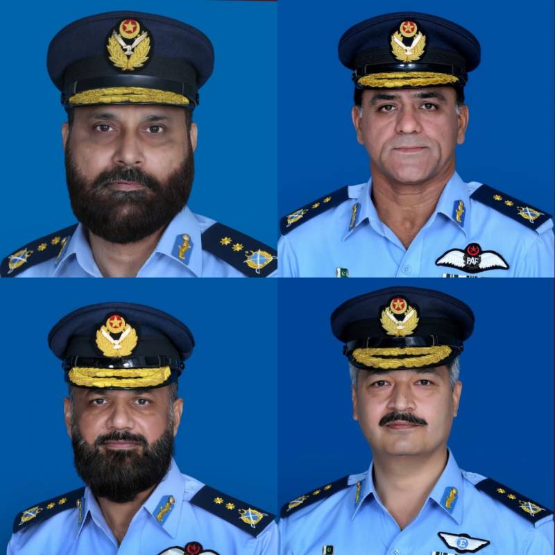 Four PAF officers promoted to the rank of Air Vice Marshal