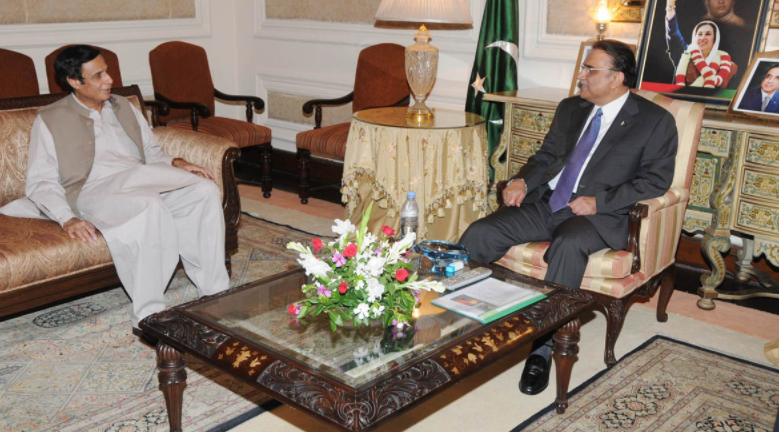 Asif Zardari, Ch Pervaiz discuss country's political situation