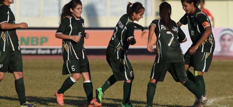 Girls from Karachi's shantytown blaze trail into football