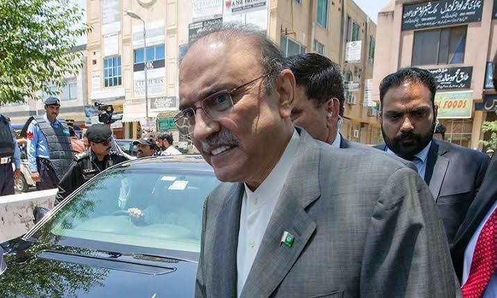 Asif Ali Zardari appears before NAB in suspicious transactions case