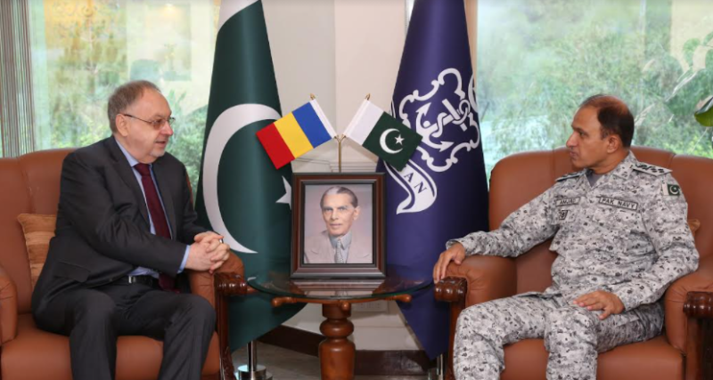 Romanian Ambassador calls on Naval Chief in Islamabad