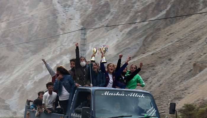 Women display excellent action during Gilgit-Baltistan cricket, football tournaments