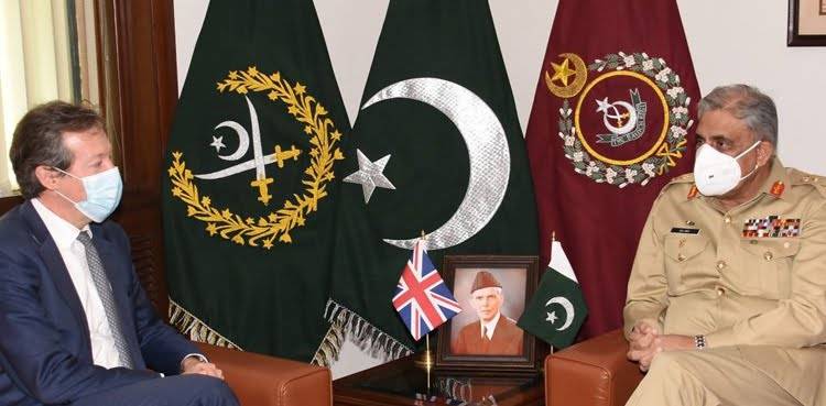 UK’s Special Representative on Afghanistan, Pakistan calls on COAS at GHQ