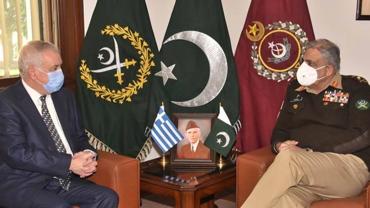 Greek enjoy pays farewell call to COAS Bajwa