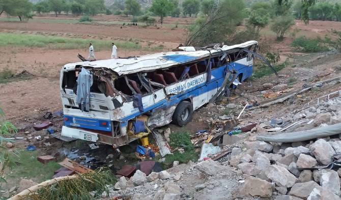 25 injured as bus overturns in Khairpur