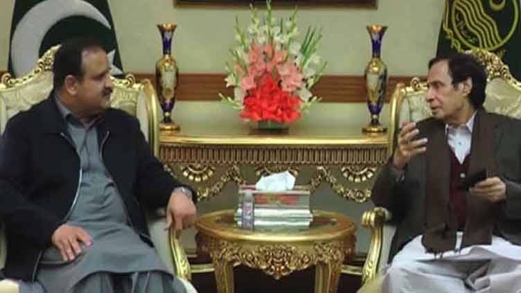 Pervaiz Elahi calls on Punjab CM