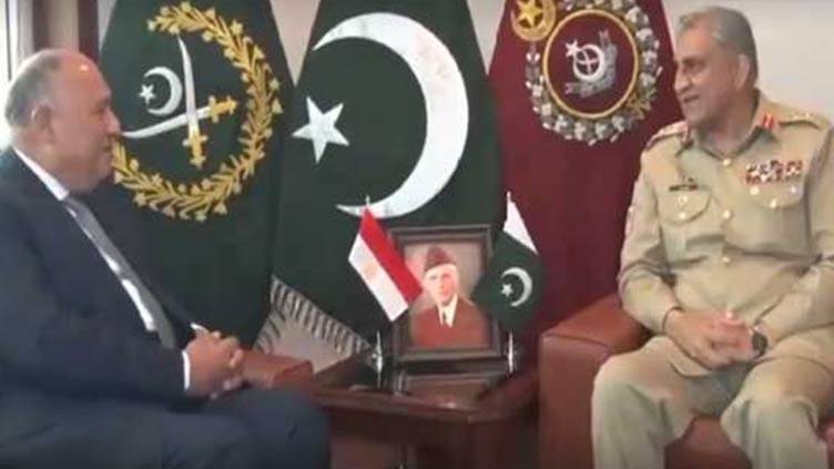 Egyptian FM calls on COAS, stresses need to enhance bilateral cooperation