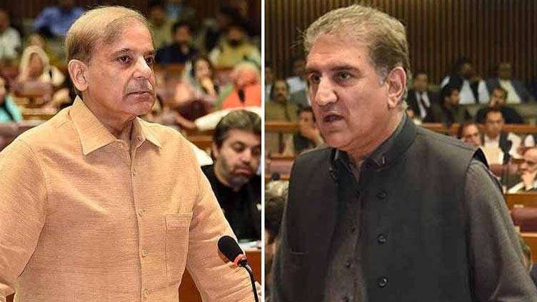 PM election: Shehbaz Sharif, Shah Mahmood submit nomination papers