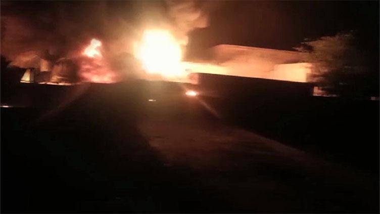 Two killed as foam factory catches fire in Gujranwala