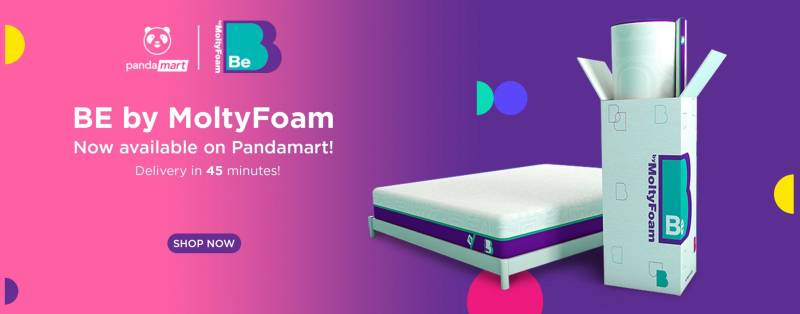 BE by MoltyFoam X PandaMart: Enjoy swift delivery of Mattress-in-a-box within less than 45 minutes!