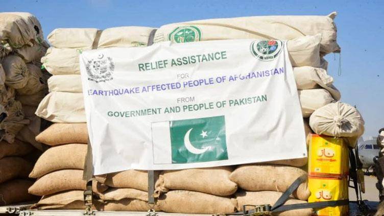 Pakistan dispatches second tranche of relief goods to earthquake-hit Afghanistan