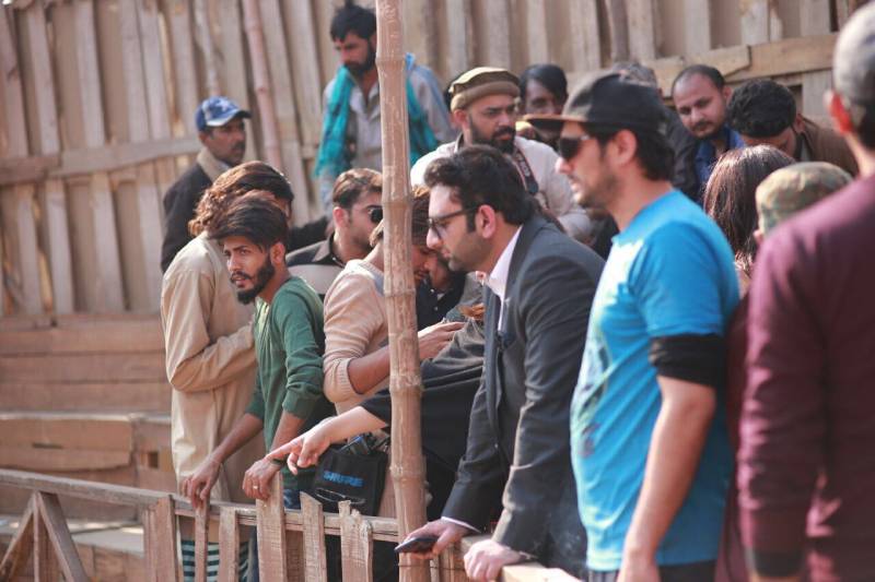 Executive producer of ‘The Legend of Maula Jatt' Asad Jamil Khan shares some BTS images with fans