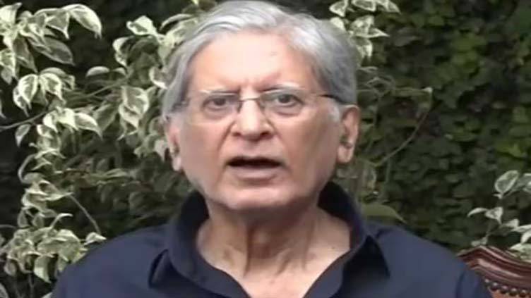 Aitzaz Ahsan shrugs off news over joining PTI