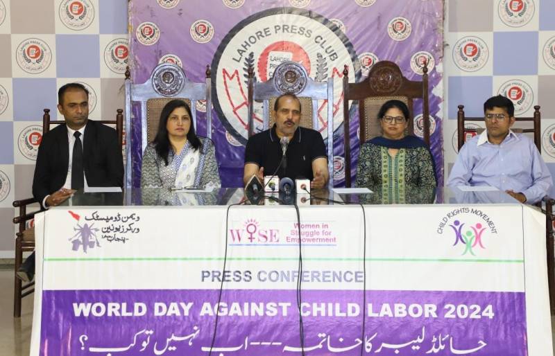 Press conference of Civil Society Organisations held on the occasion of 'World Day Against Child Labour'