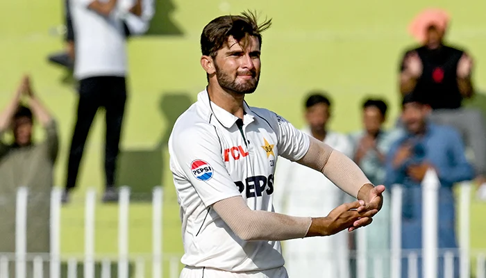 Shaheen Afridi celebrates birth of baby boy with cradle gesture