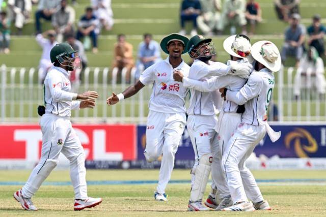 Bangladesh clinch maiden Test victory against Pakistan in Rawalpindi