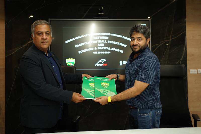 PFF signs MoU with Forward Sports, Capitals Sports to honor Sialkot's football heritage