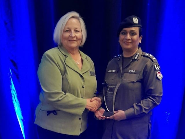 SSP Riffat Bukhari honored with global excellence award at IAWP conference