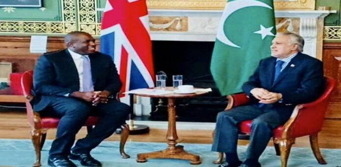 Ishaq Dar, UK’s Lammy discuss strengthening Pakistan-UK ties, regional peace