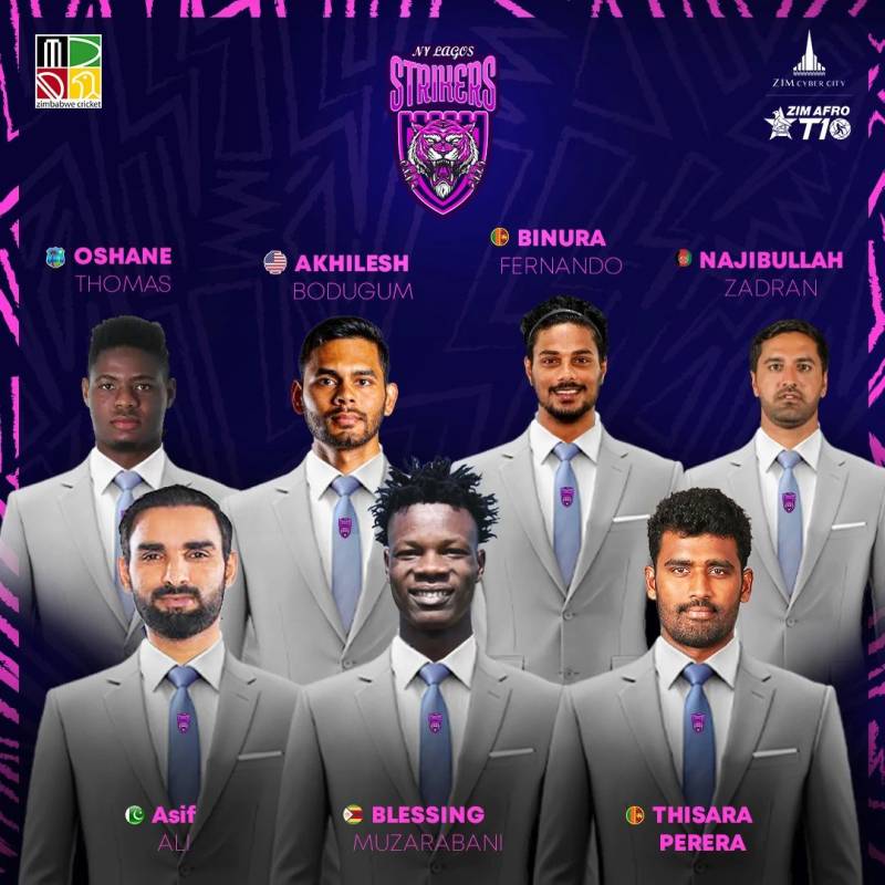 NY Lagos Strikers unveil power-packed 16-member squad for Zim Afro T10